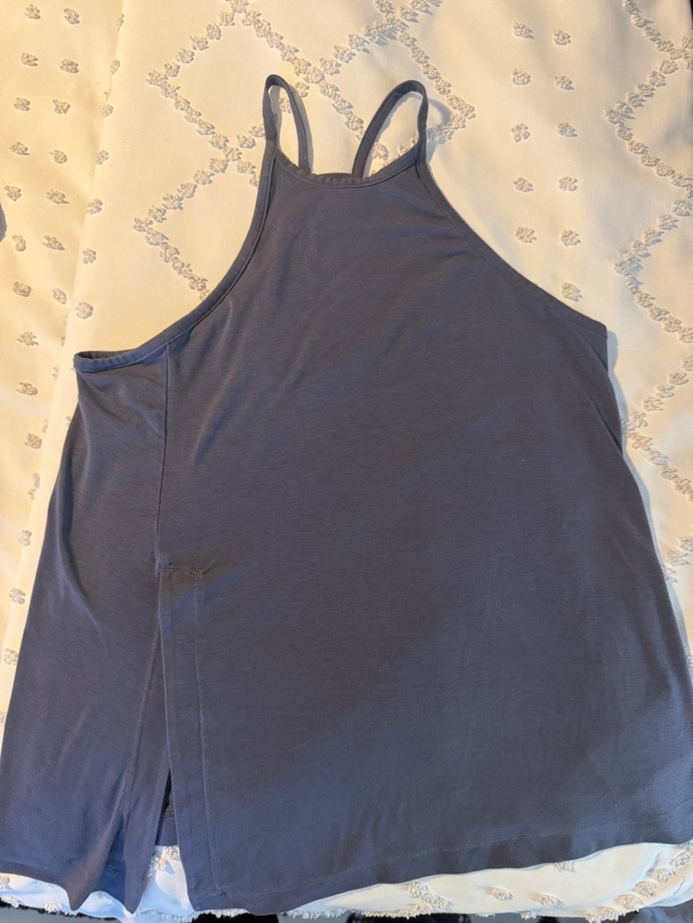 Athleta Slate Blue High Neck Camisole Tank